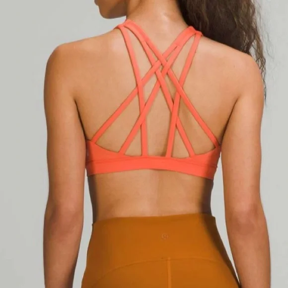 21. Lululemon Free to Be Serene Bra *Light Support Warm Coral - Picture 1 of 5